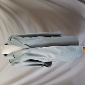 NEW T. Tahari Faux Suede Roll Tab Open Topper